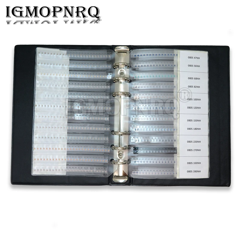 0402 0603 0805 SMD набор керамических индукторов с проволочной обмоткой, ассортимент SMT, книжный чип, индуктивность, книжка образцов, 30 33 35 42 значение