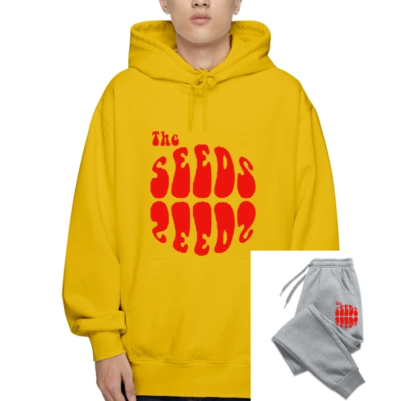

New The Seeds Band Logo 60'S Psychedelia Acid Men'S Black SweaSweatOuterwear Hoodie Drawstring S To 3Xl Gyms Autumnness SweaSwea