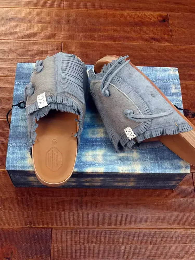 Женская замшевая обувь с кисточками VISVIM 23ss