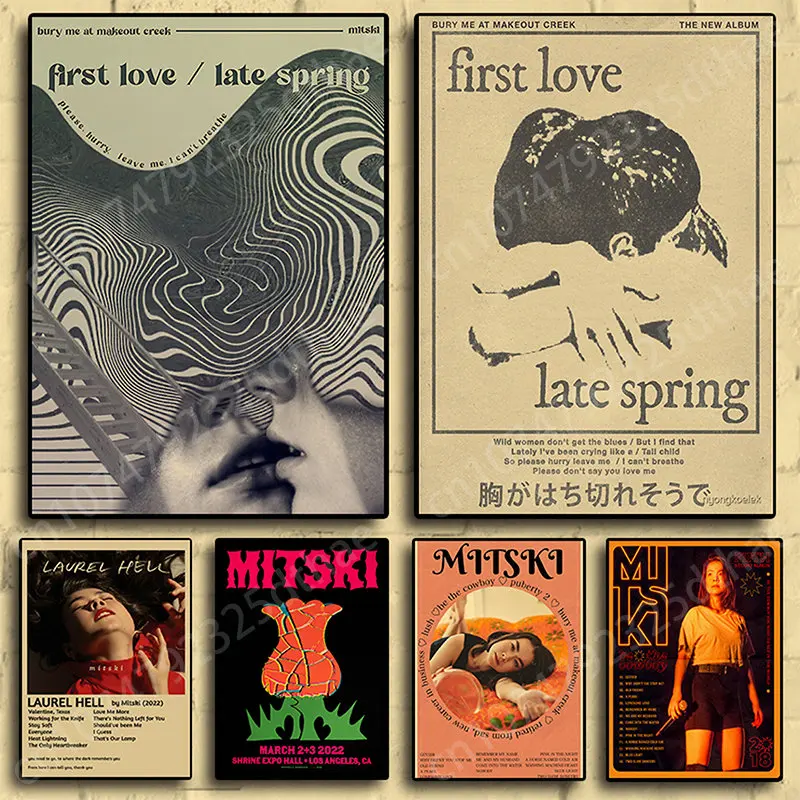 

Nordic Music Album Kraft Paper Poster Aesthetic Painting Art for Bar Room Man Cave Custom Wall Decor Vintage Home Decoration