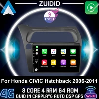 zuidid car radio stereo receiver for honda civic hatchback 2006 2011 android 11 multimedia gps navigation carplay head unit
