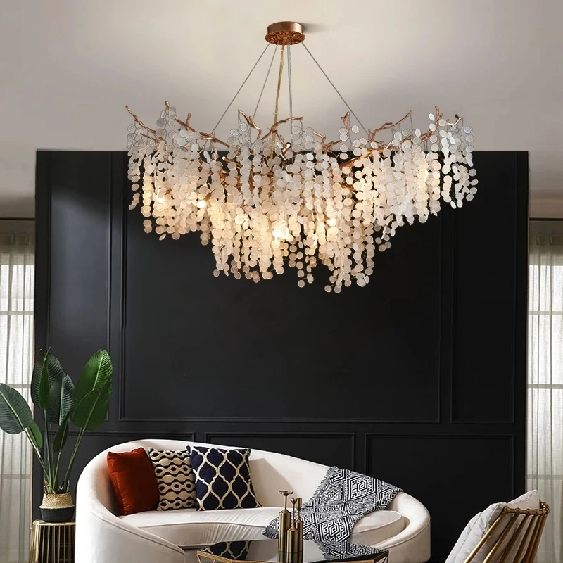 

Art Led Chandelier Pendant Lamp Luxury Crystal G9 Crystal Branch Light Room Decor Modern Ceiling Hanging Fixtures Living Bedroom