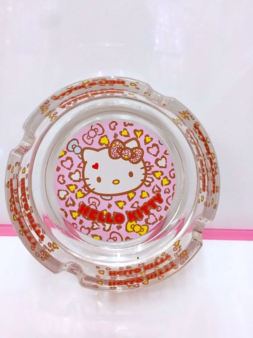 

Sanrioed Kawaii Anime Cartoon Series HelloKitty My Melody Creative Cute Drawing Life Must-Have Household Ashtray birthday Gift