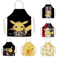 cute cartoon pokemon pikachu work clothes waterproof and oil proof childrens painting smock kawaii anime surprise gift
