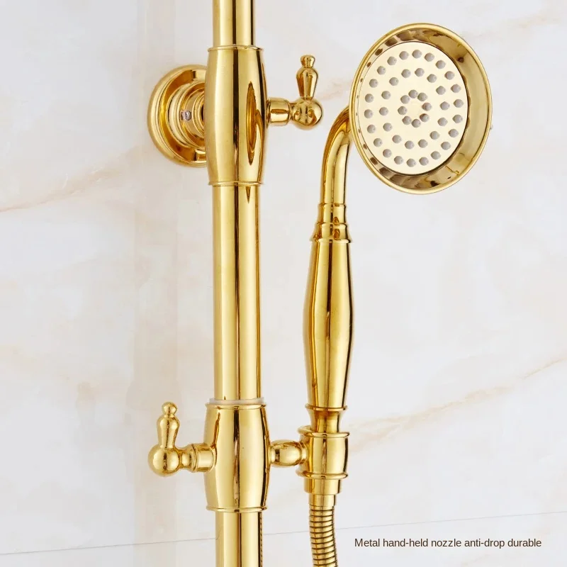 Смеситель для душа ванны антикварный ORB золотой стиль телефона настенный кран