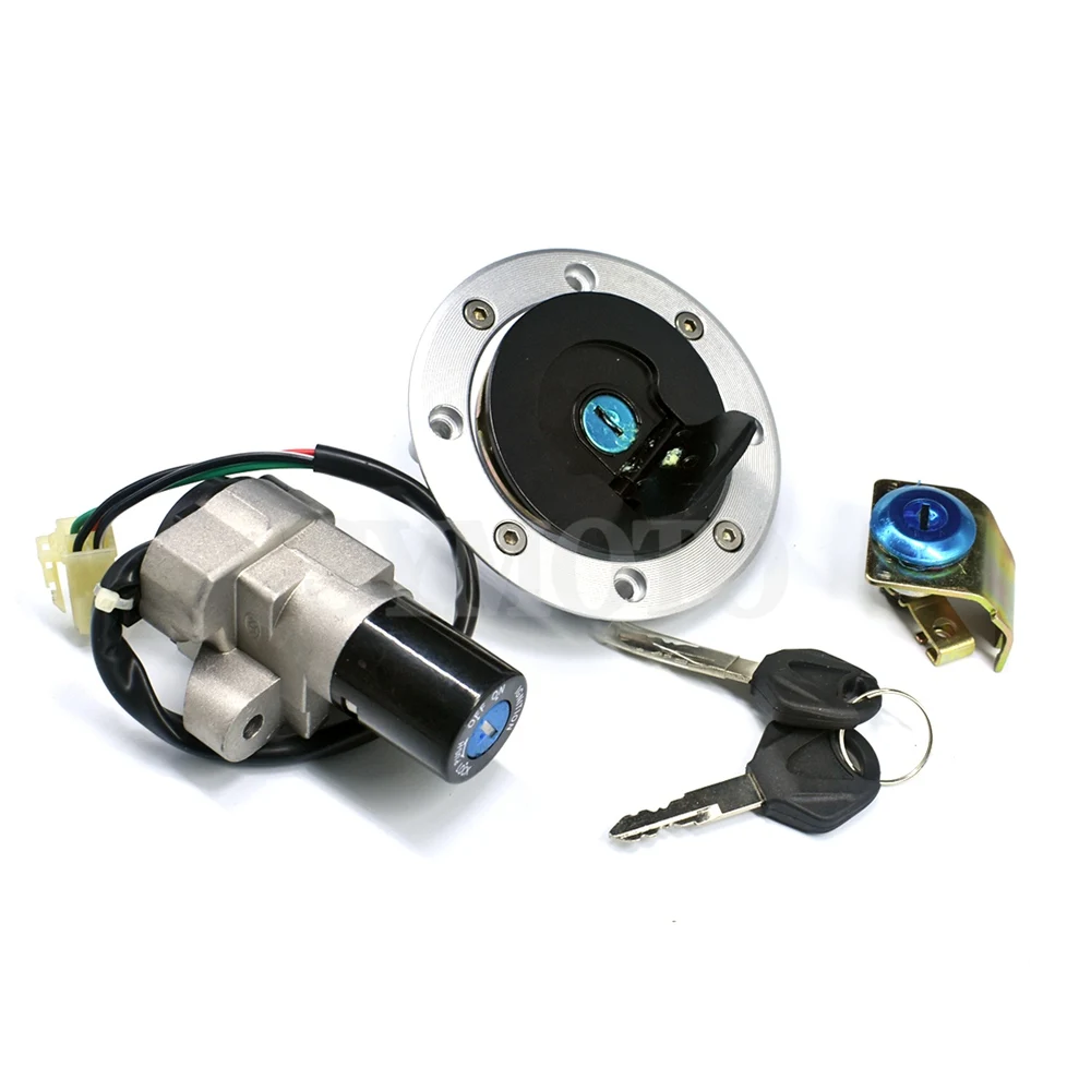 Переключатель зажигания мотоцикла, крышка топливного бака, крышки, замок сиденья, набор ключей для Suzuki GS500 2001-2012 GS 500 2001-2009 2010 2011 2012
