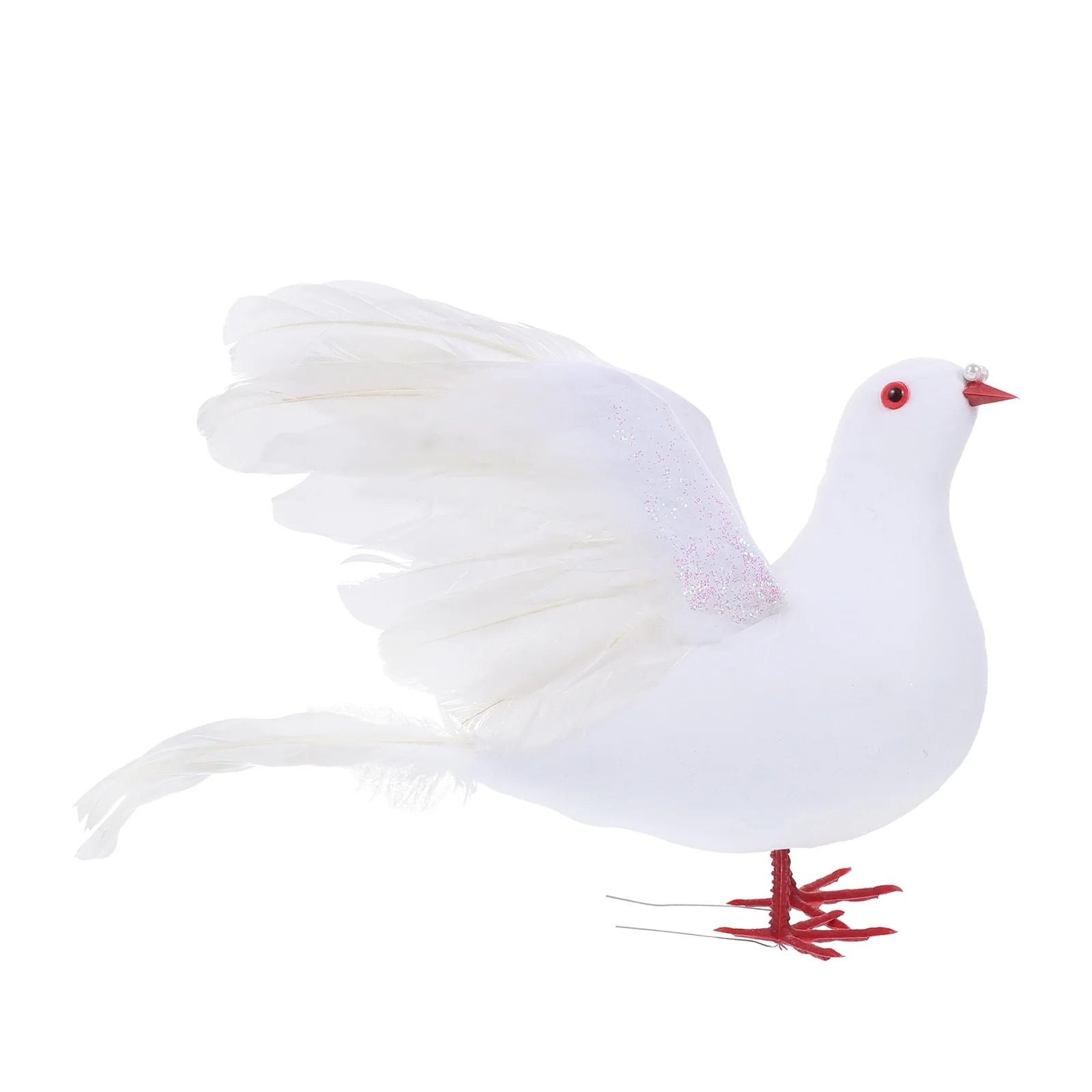 

White Dove Model Simulation Foam Bird Figurine Faux Sculpture Simulated Peace