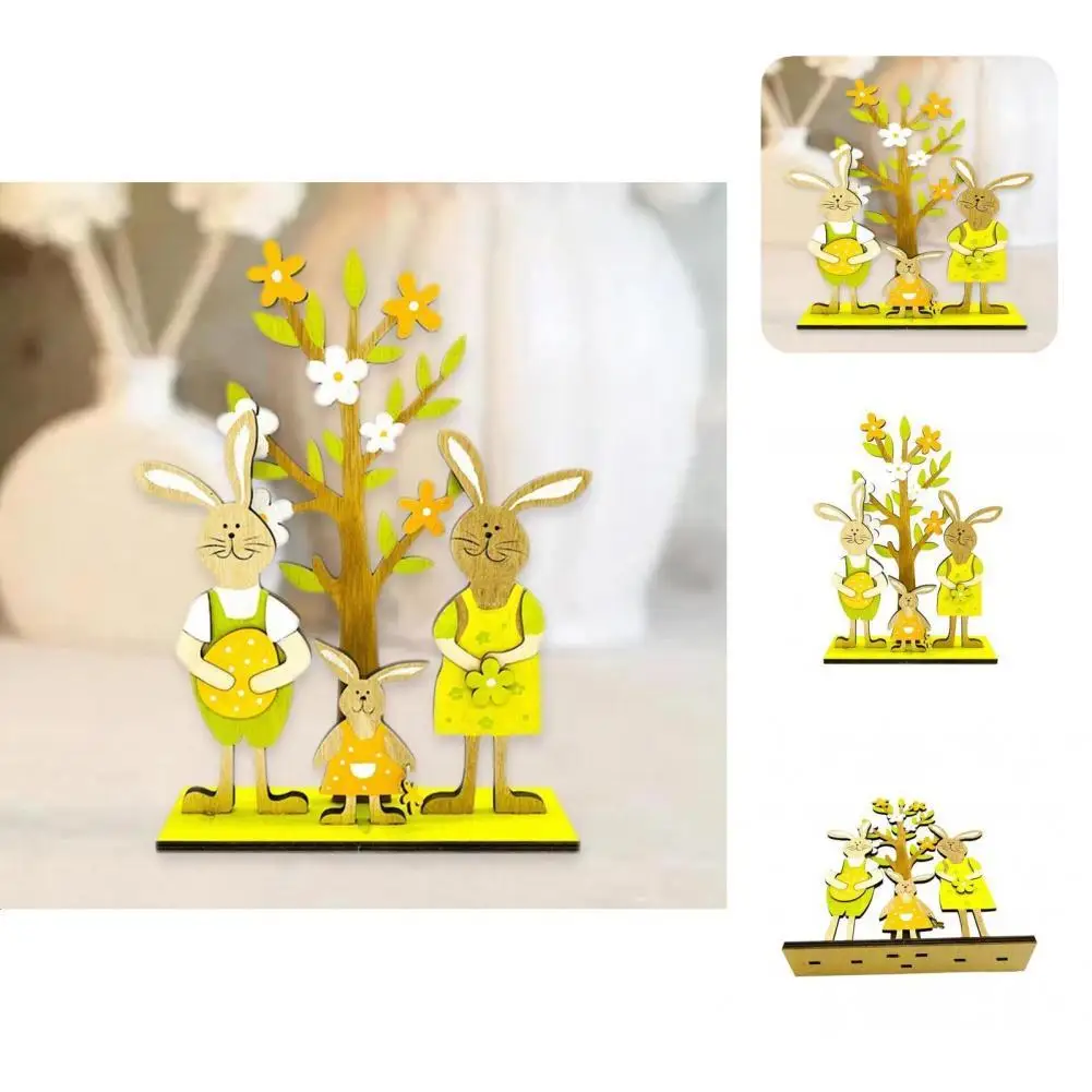 

Bunny Ornament Attractive Smooth Edge Handcrafted for Holiday Easter Ornament Rabbit Centerpiece