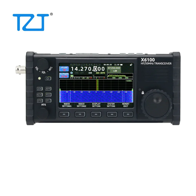 TZT XIEGU X6100 50 МГц HF трансивер все режимы трансивера портативный SDR с антенным