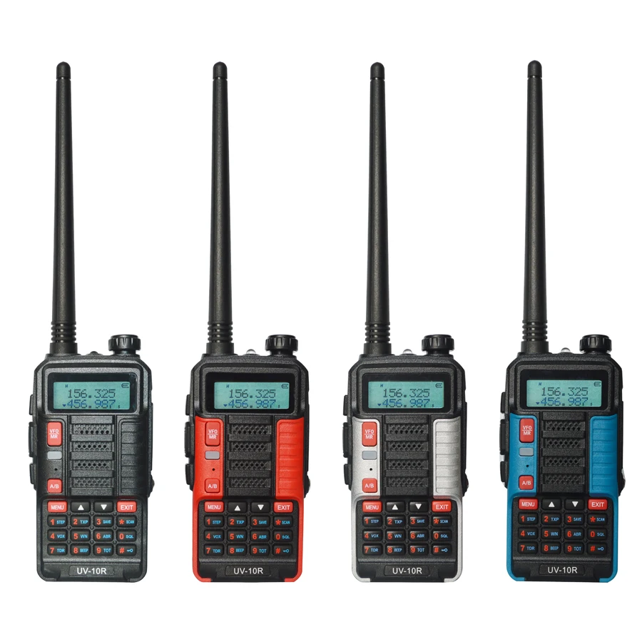 2pcs/set Baofeng UV-10R Professional Walkie Talkies 10W Dual Band 2 way CB Ham USB Radio hf Transceiver VHF UHF UV 10R 8800mAh