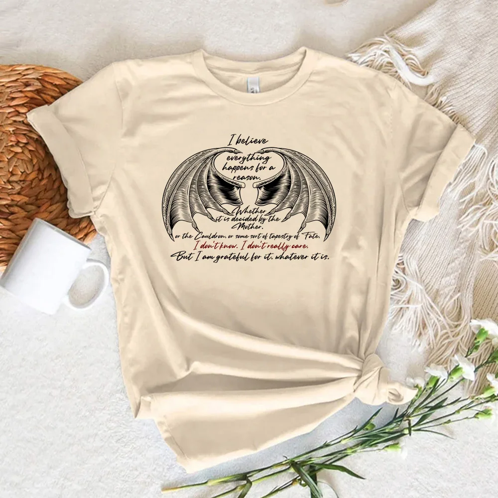 Топ Acotar женская дизайнерская футболка аниме одежда для девочек