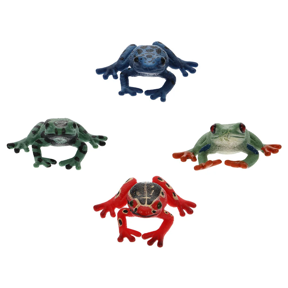 4 шт. модель лягушки детская игрушка мини-фигурка животного детские игрушки