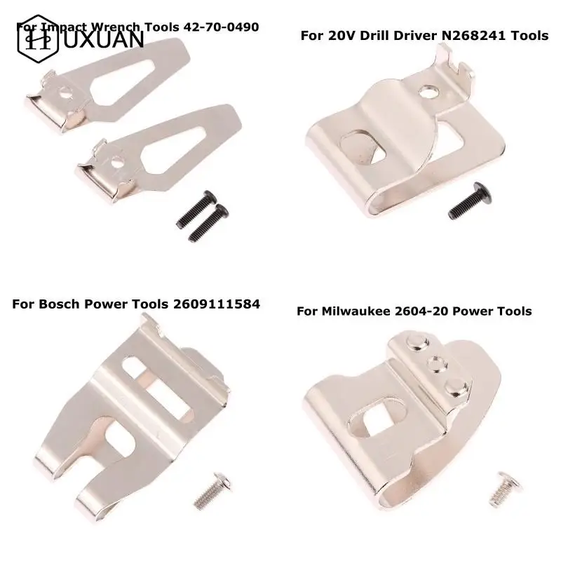 

Waist Buckle Belt Clip Hooks With Screw For Milwaukee 2604-20 Impact Wrench Tools 42-70-0490 For 20V Drill Driver N268241 Tool