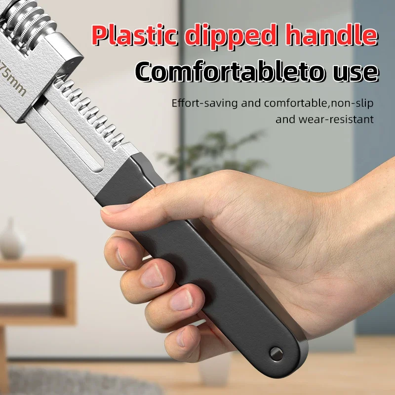 Регулируемый ключ для труб большой носик прямой угол легкий быстрый