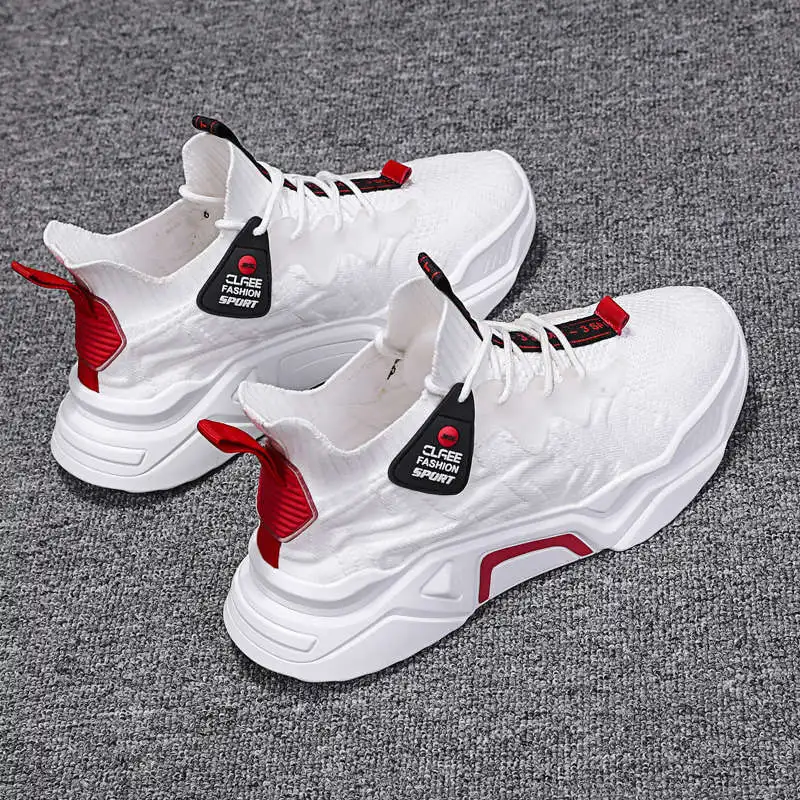 

Colored Gym Sneakers Zapatillaa Sport Shoes For Men High Platform Mens Running Shoes No-Leather Casual Sports Shoes Skor Tennis