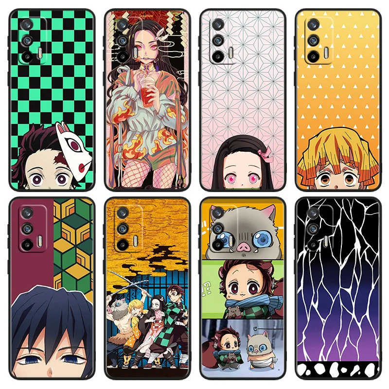 

Demon Slayer Anime For OPPO Realme X50 X3 X2 GT2 Neo 3T Pro C35 C31 C30S C25S C21Y C15 C11 C3 C2 Black Phone Case