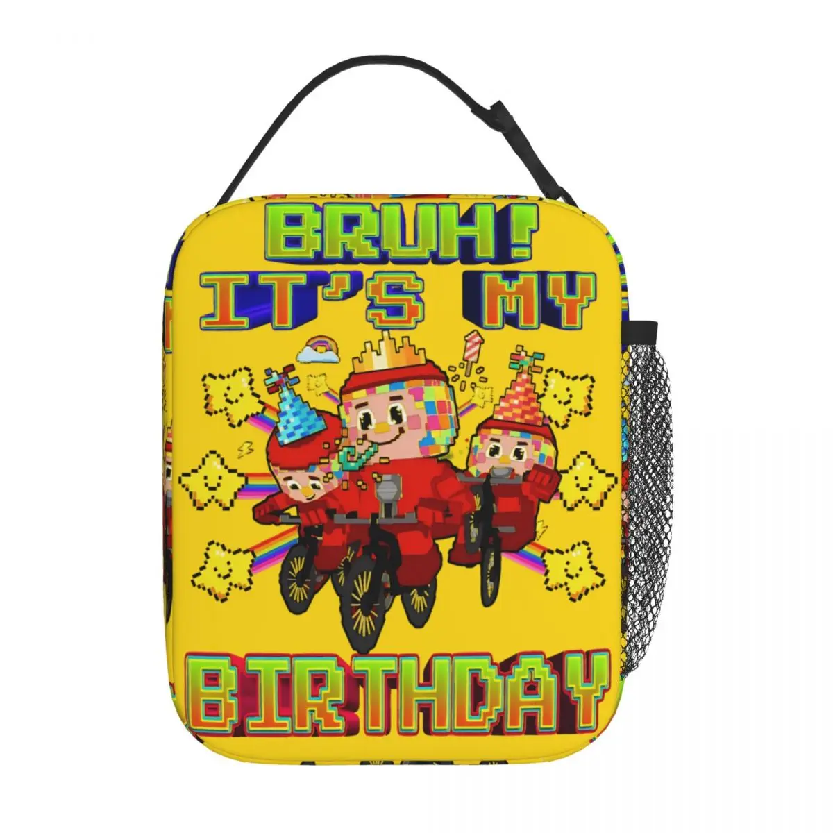 Фото Bruh It's My Birthday Los Chicleteira Steal A Brainrot Сумки для обеда Контейнер для обеда Термосумка Большая коробка для обеда Сумка для школьной еды №1