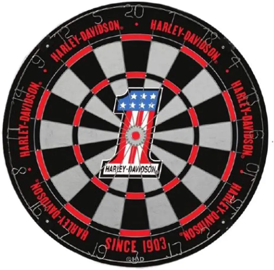 

#1 логотип Tournament Dartboard-черный и красный, 18 дюймов. 61982