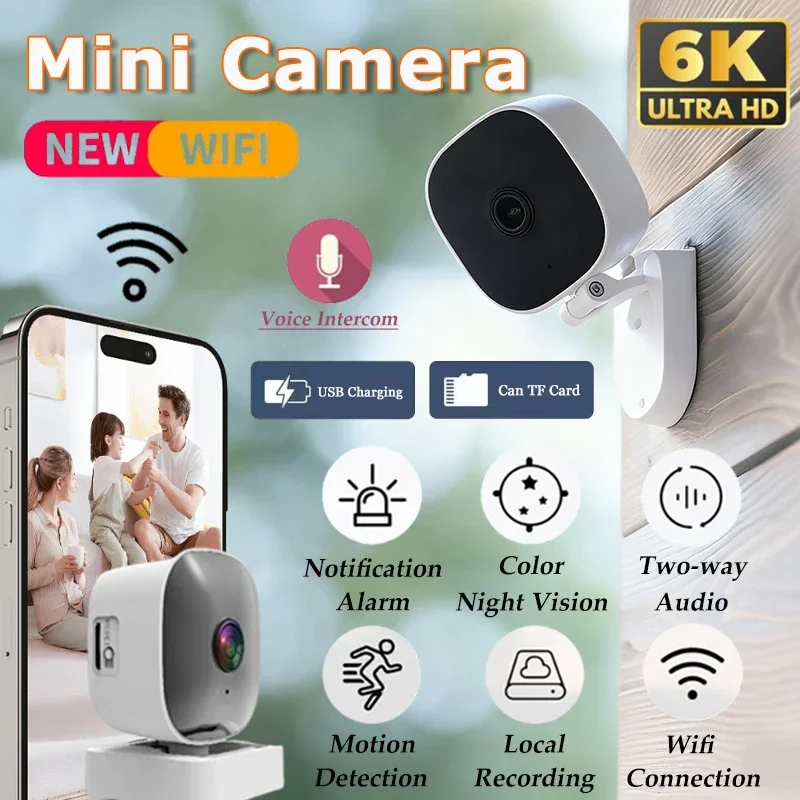 

Мини-камера безопасности 6KHD IP65