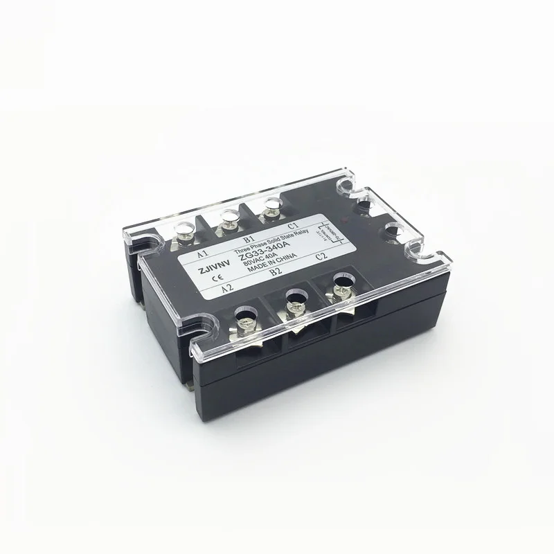 10A 15A 25A 40A 50A 60A 80A 90A 100A 120A Трехфазное твердотельное реле SSR AC-AC DC-AC 80-250vac to 90-480vac ZG33