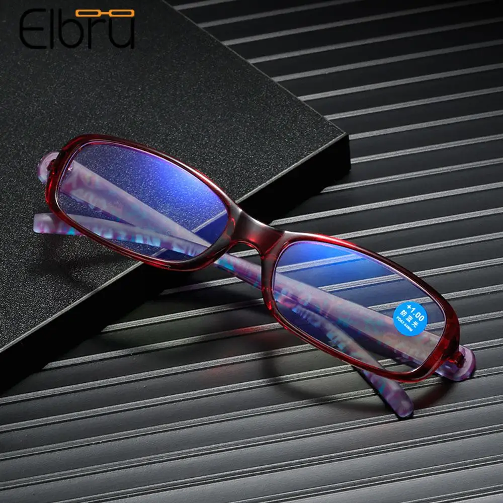 

Zilead Computer Anti Blue Light Reading Glasses Women Ladies Square Printing Presbyopic Optical Eyeglasses Diopters+1to+4 UV400