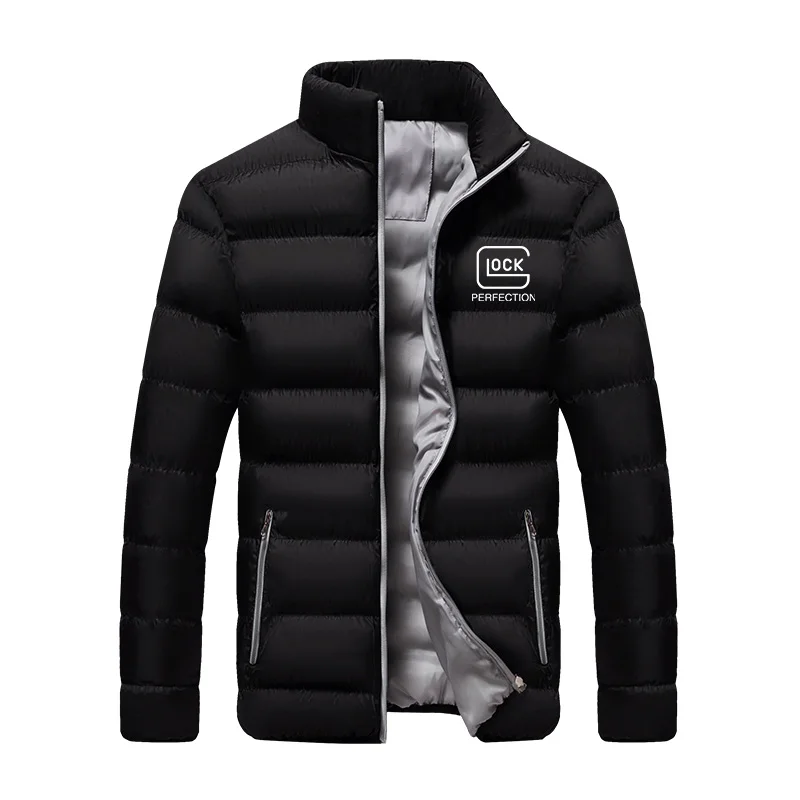 Glock Perfect Shooting Men's Color Contrast Zipper Warm Cotton Jacket Casual Jacket Fashion Outdoor куртки