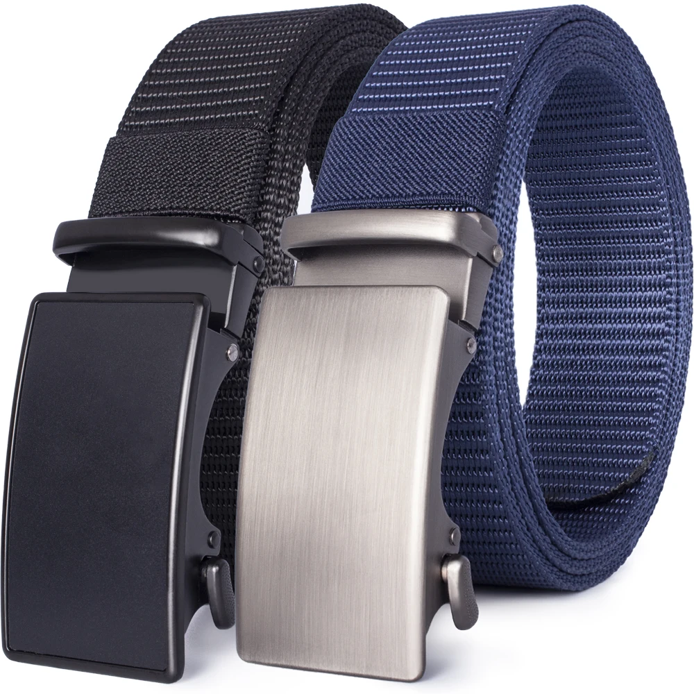JACNAIP Men belt Nylon  Belt Hard Alloy Quick Release Buckle High Quality Casual Automatic Buckle Belt Jeans Army Waist Strap