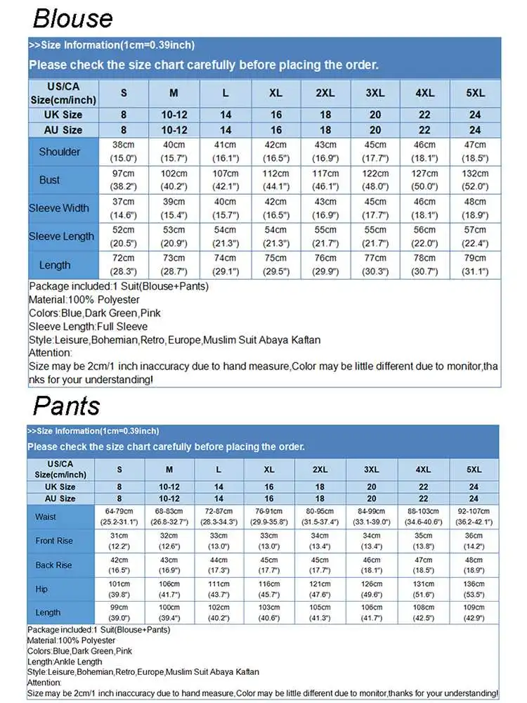ZANZEA Fashion Vintage Muslim Suit 2PCS O-Neck Solid Blouse Loose Pant Female Urban Tracksuit Causal Turkish Islamic Clothing