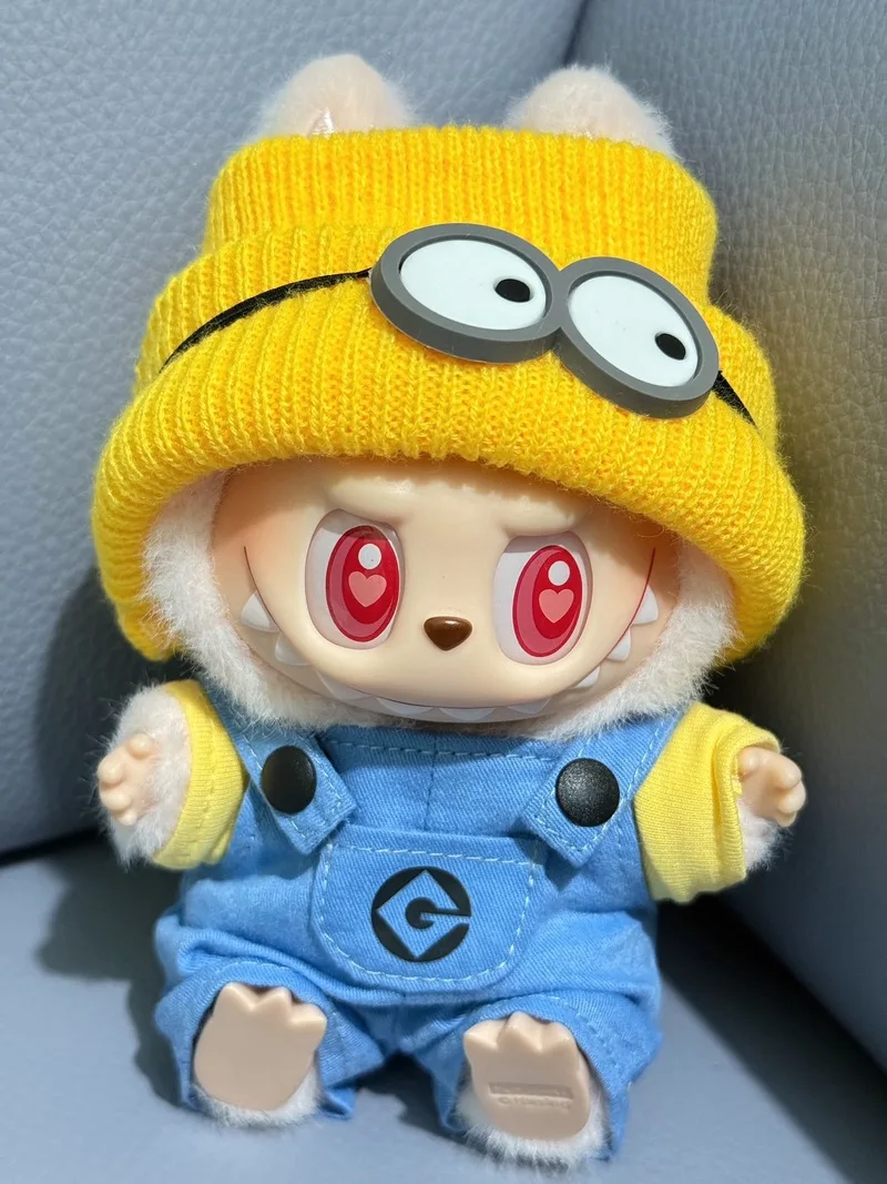 Новинка 15 см Labubu праздничная одежда для сидения ткань куклы Sun Wukong миньоны