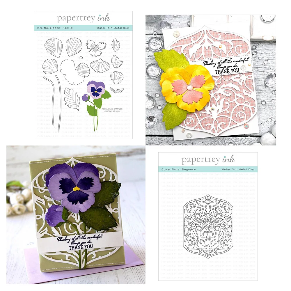 

В цветах: Анютины, металлические Вырубные штампы, альбом для скрапбукинга, фотоальбом, товары для рукоделия, бумажная карта, шаблон, украшен...