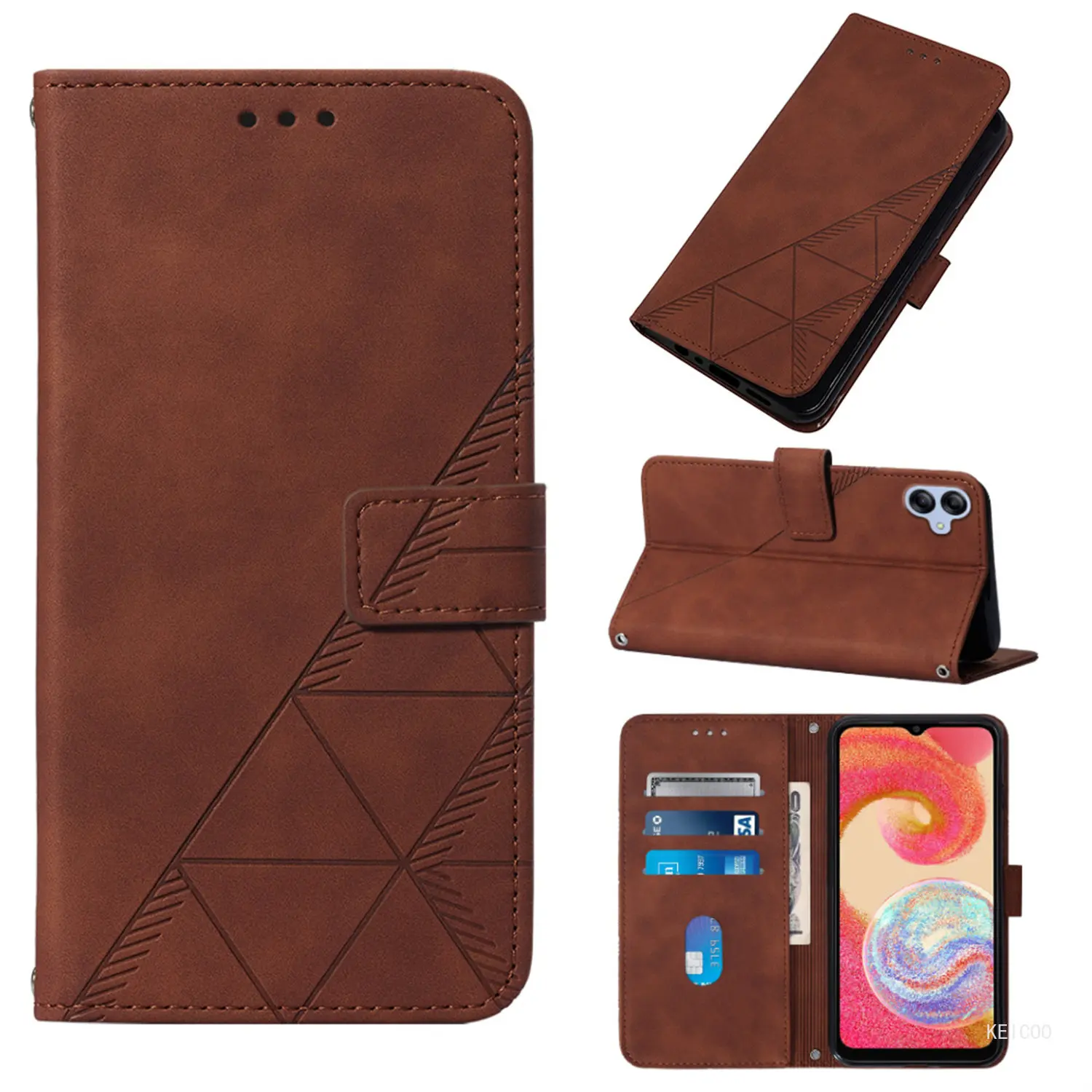 

Phone Holder For Samsung Galaxy A04e A34 54 A24 M14 5G SM-A042F A042F/DS A042M Shockproof Leather Cover Card Slot Wallet Case