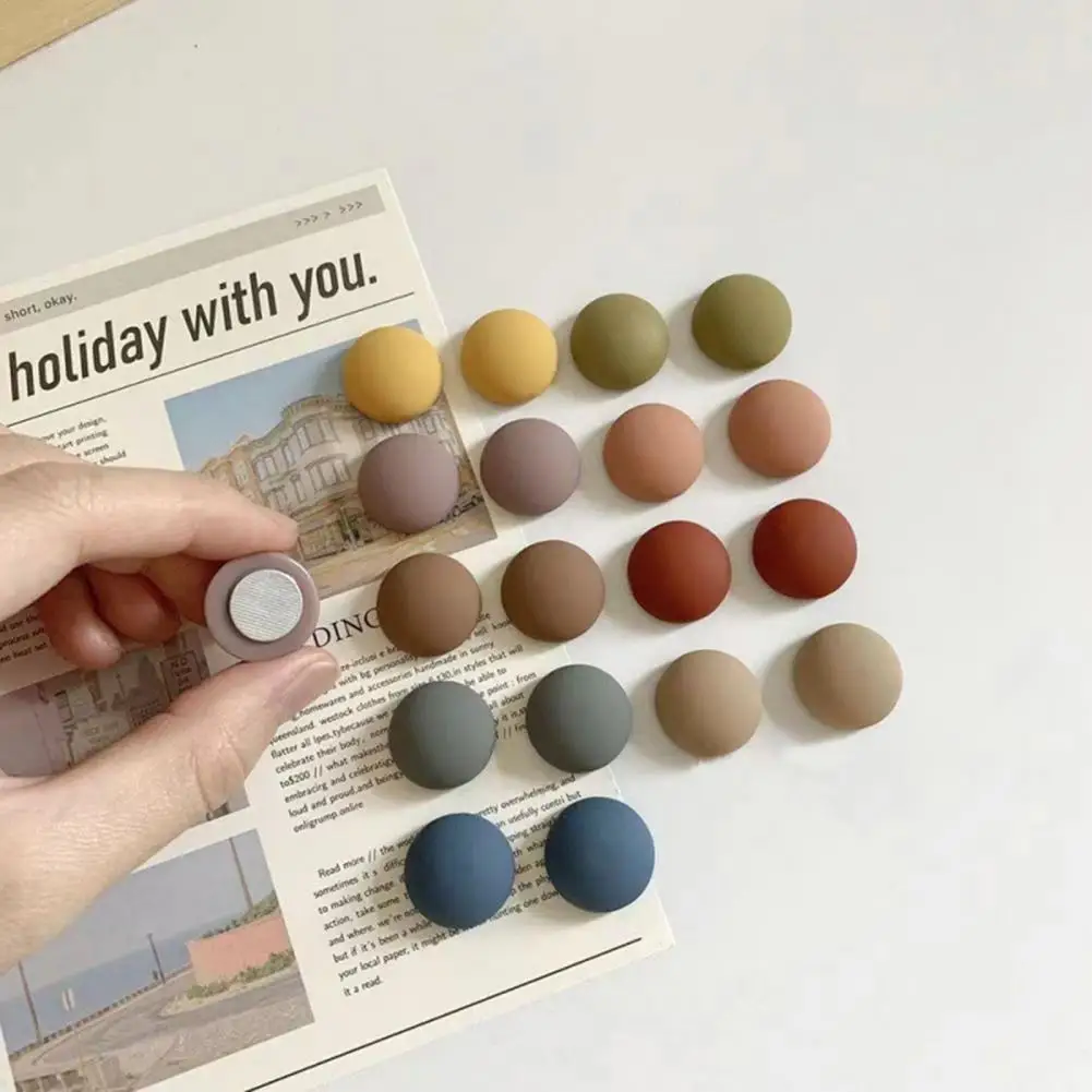 

Decorative Fridge Magnets Ultra Strong Round Magnets for Calendars Whiteboards Decor Compact Size Widely Used Fridge Magnets