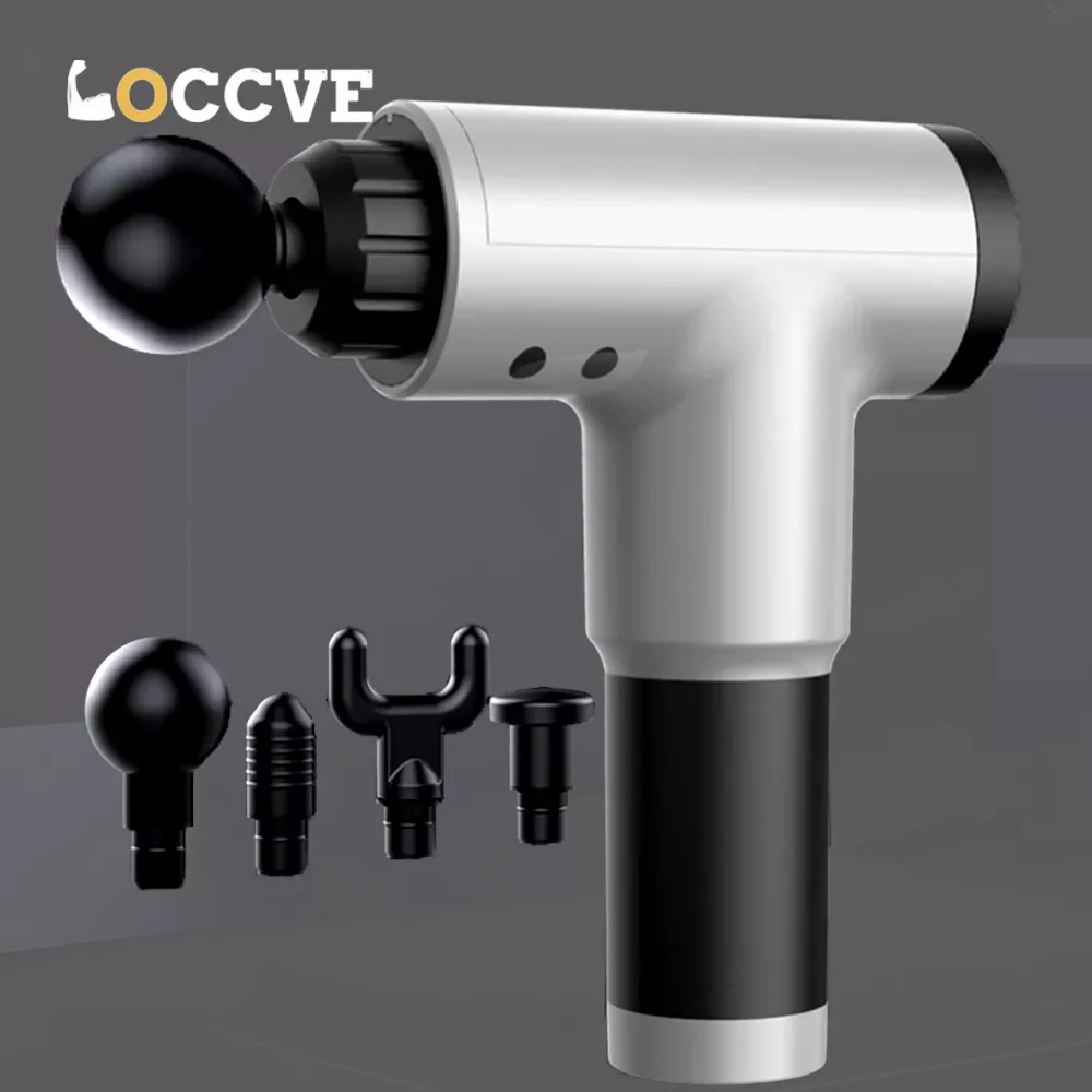 

LOCCVE massage gun High Power muscle High speed vibration massager gun Use after fitness Decompose lactic acid relief pain
