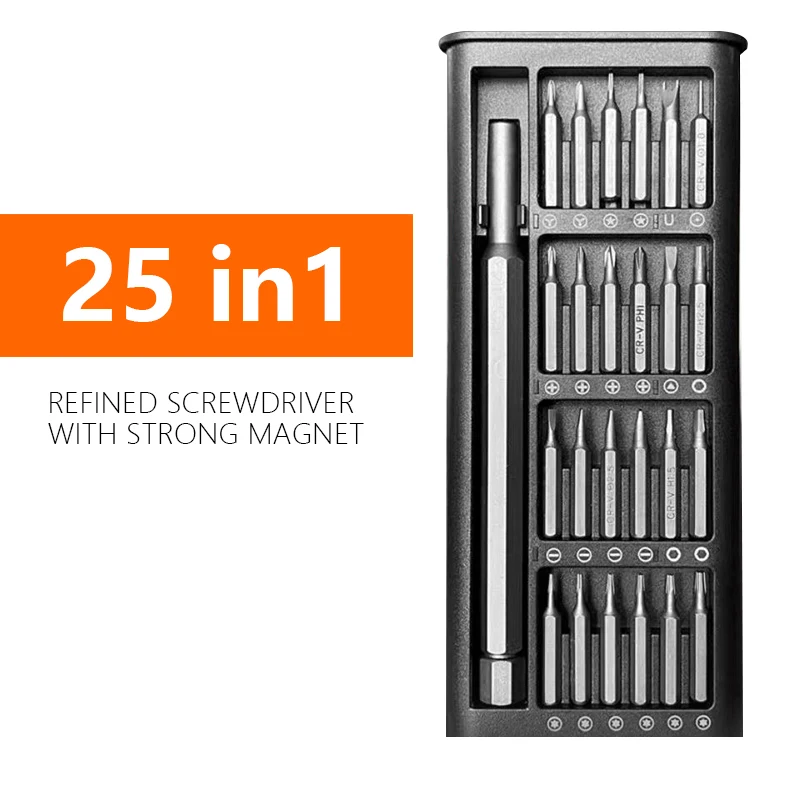 

25 In1 Precision Screwdriver Set Magnetic Bits Multifunctional Household Disassembly Tool Mobile Phone Laptop Repair Screwdriver