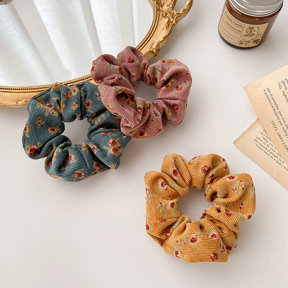 5 шт. драгоценные камни для волос женщин резинки вельветовые аксессуары галстуки