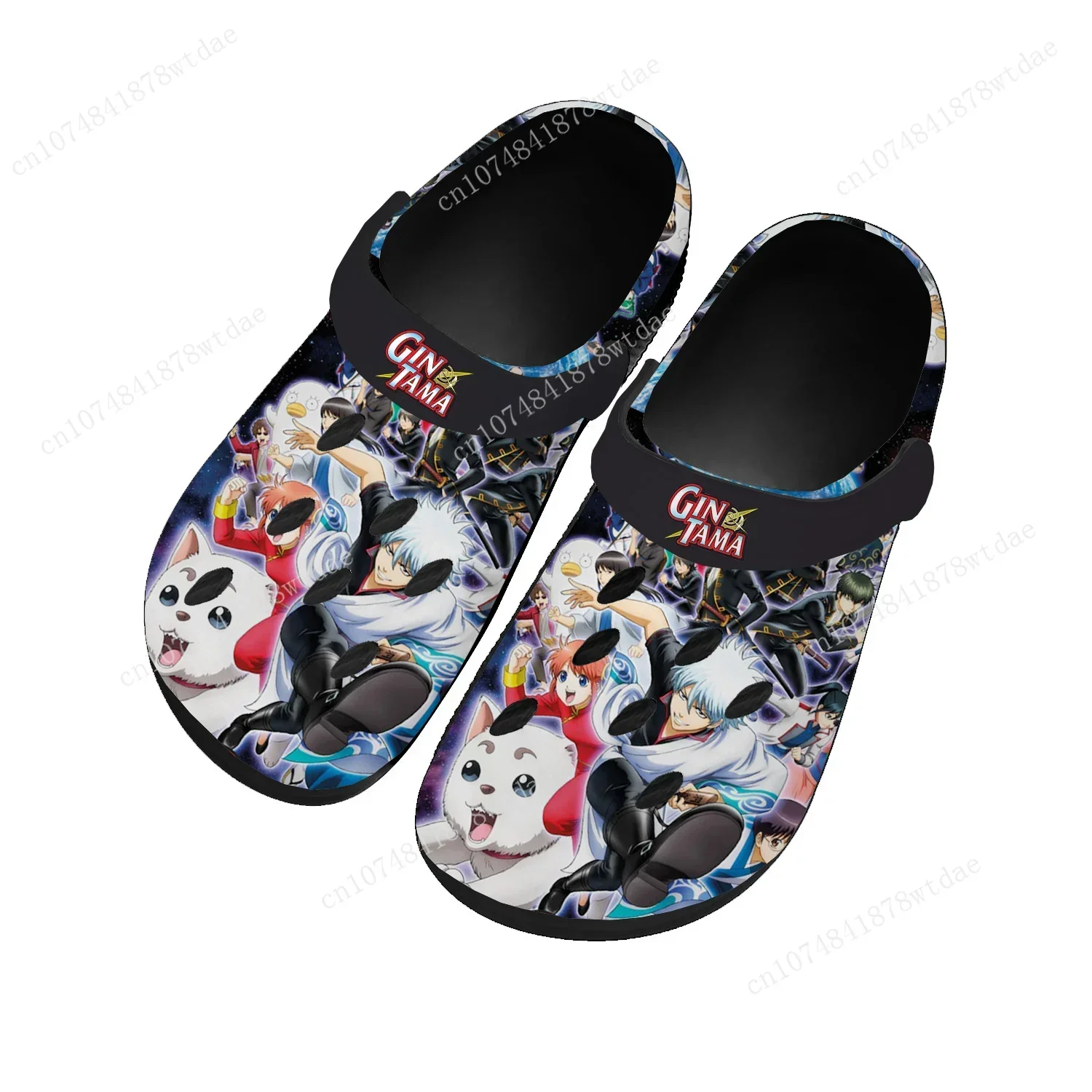 Сабо Gintama для дома мужчин и женщин изготовленная на заказ Водная обувь подростков