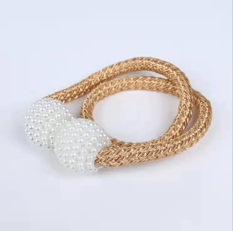 1 шт. жемчужная Пряжка для занавесок зажим штор рамка кружевная подвесная шаровая