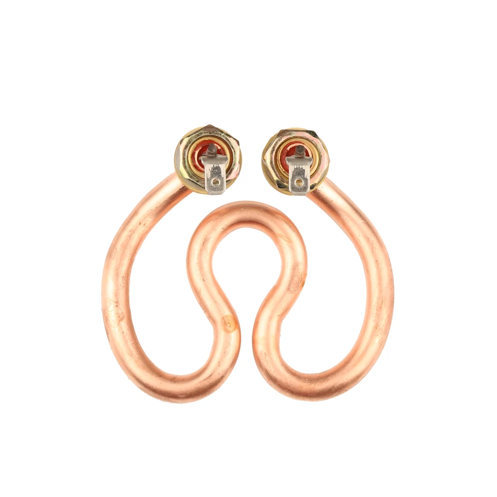 

600W 220V Horseshoe Shape 2U brass Electric Heat Tube - For Coffeemaker Electric Kettle Heating Element