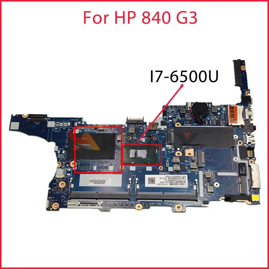 

For HP 840 G3 Laptop Motherboard 6050A2892401-MB-A01 I7-6500U CPU 918314-001 918314-601 918314-501 Mainboard