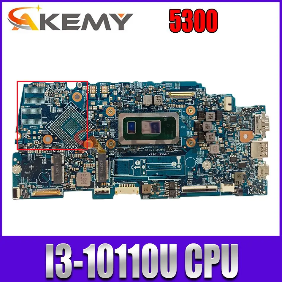 

Original Laptop motherboard For DELL 5300 Celeron I3-10110U Mainboard CN-00HTT8 00HTT8 19773-1 Test 100% OK