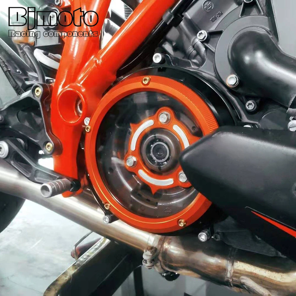 Фото Гоночная прозрачная крышка сцепления с фиксатором пружины для KTM 1290 1090 1050 1190 Super Duke Superduke Adventure R GT T S №5