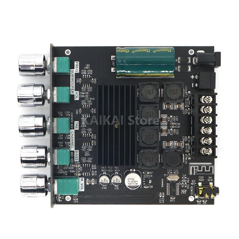 ZK-TB21 TPA3116D2 Bluetooth 5 0 Плата усилителя сабвуфера 50WX2 + 100 Вт 2 1-канальная плата