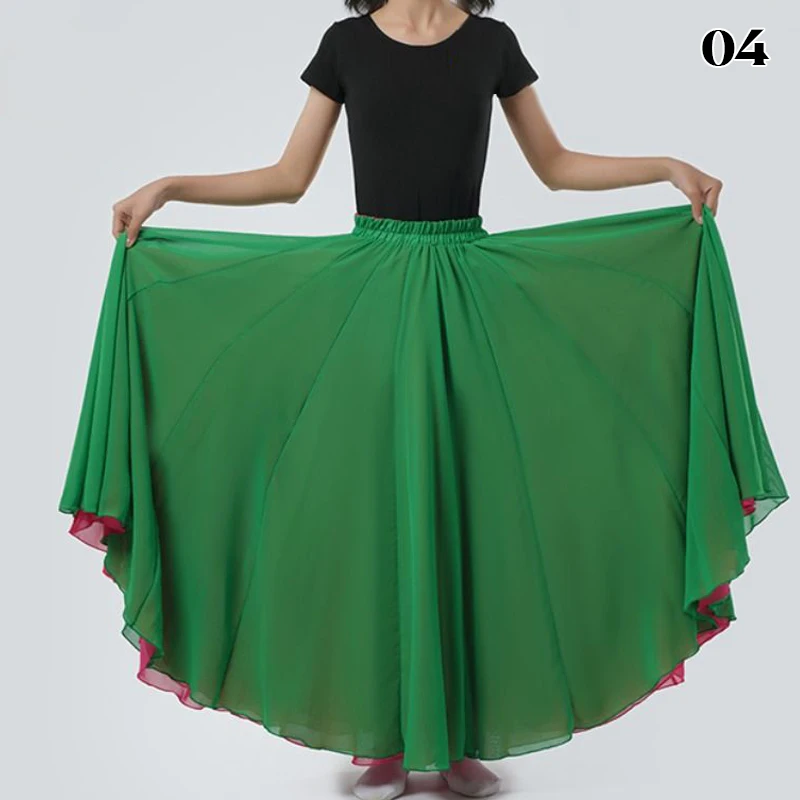 Детские классические танцевальные юбки для девочек струящаяся шифоновая