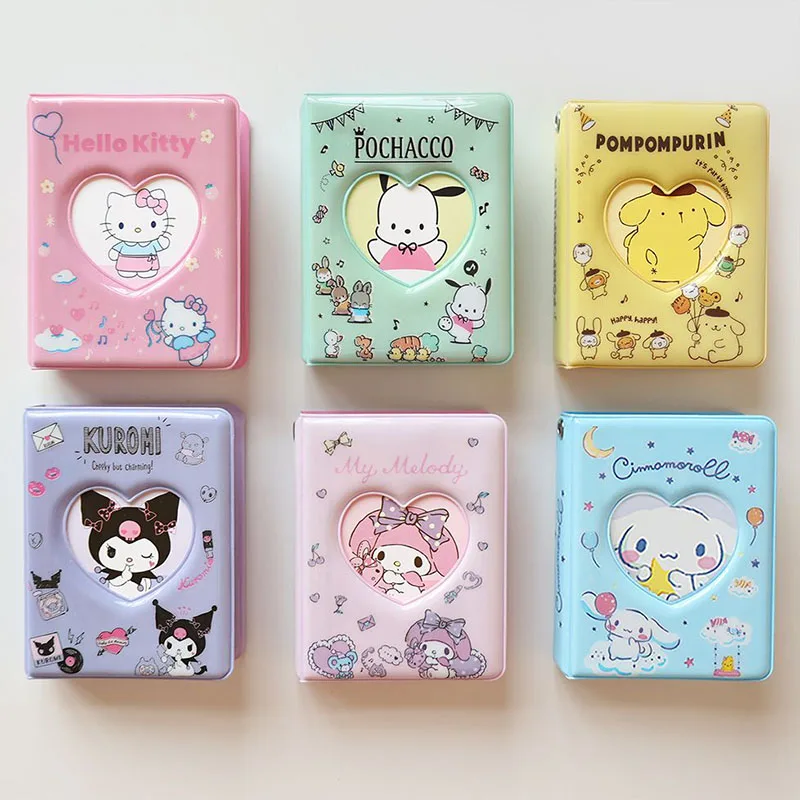 

Sanrio Kuromi Melody Cinnamorol полакко Pom пурин Хелло Китти карточный альбом Kawaii Polaroid Альбом для хранения защитная книга