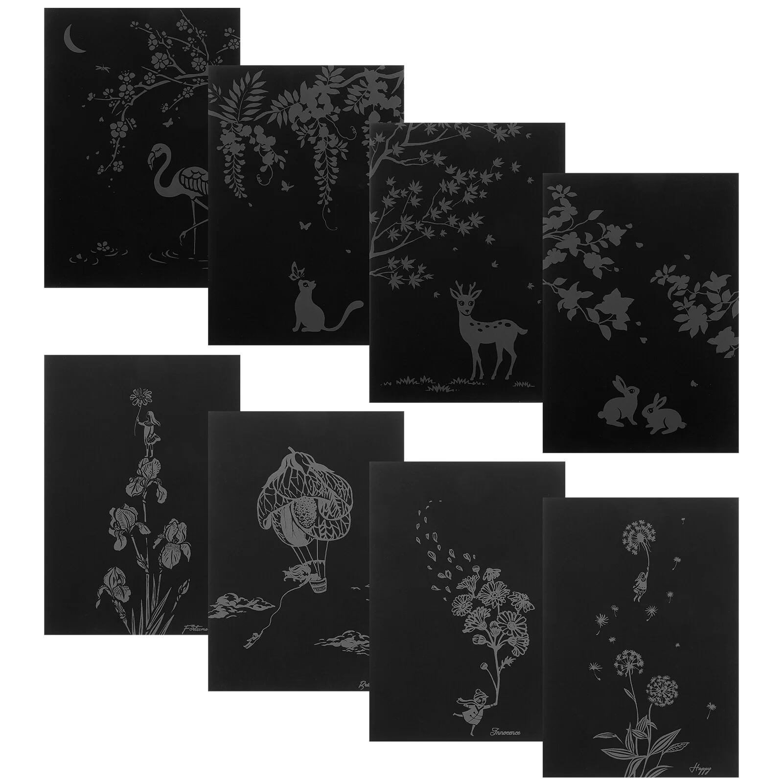 

Scratch Off Painting Toy Party Favors Gift Plants View Scratchboard Cards