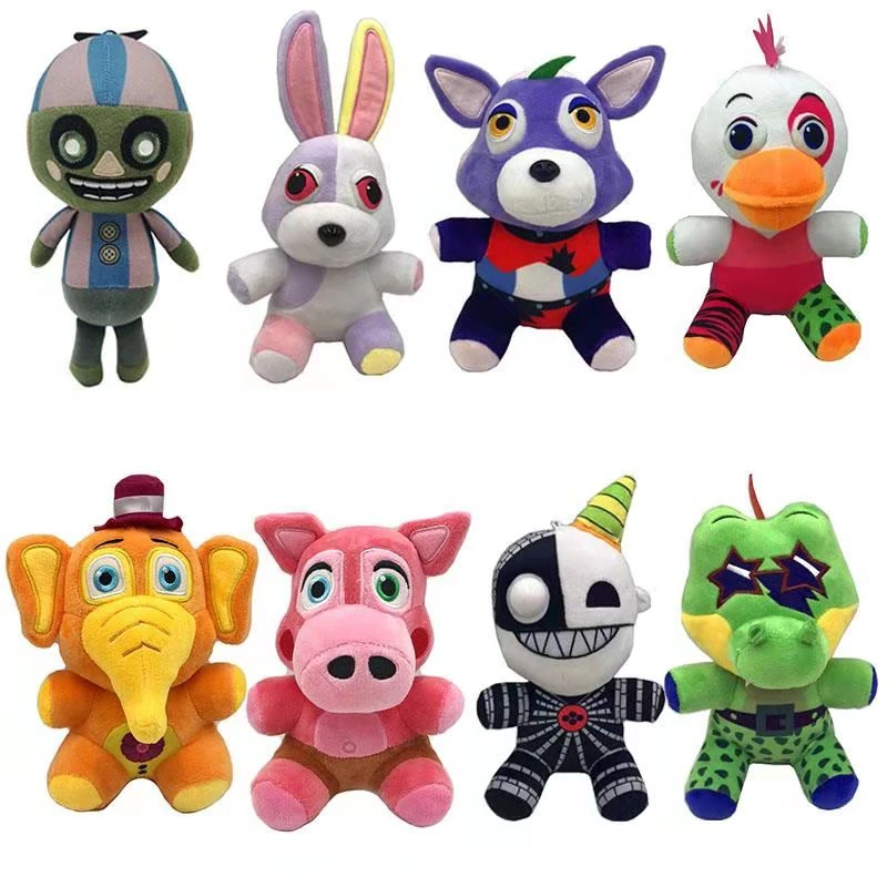 

Новинка 2021, 20 см, FNAF, плюшевые игрушки, клоун, Фредди, Фокси, Бонни, медведь, Чика, мягкие игрушки-животные, плюшевые игрушки, куклы, подарки для...