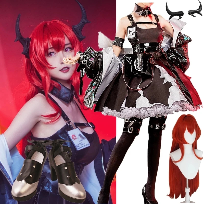 

Костюмы для косплея Surtr Guard, аниме, платья для игр arrhode ISLAND, женская обувь с париком для вечеринки