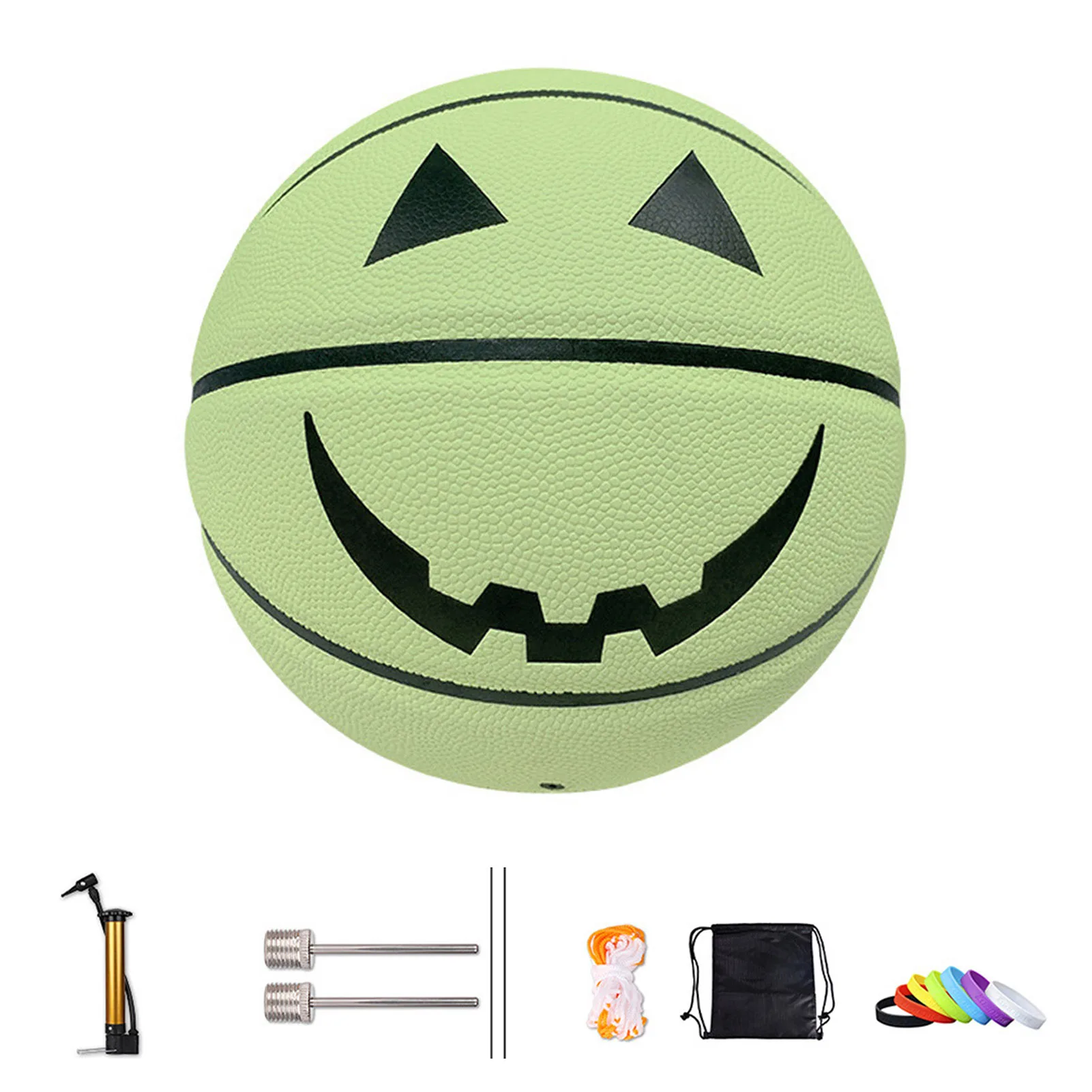 Flashing Basketball Size 7 Smiling Glow In The Dark Basketball For Night Game And Training Luminous Basketball For Teenagers And