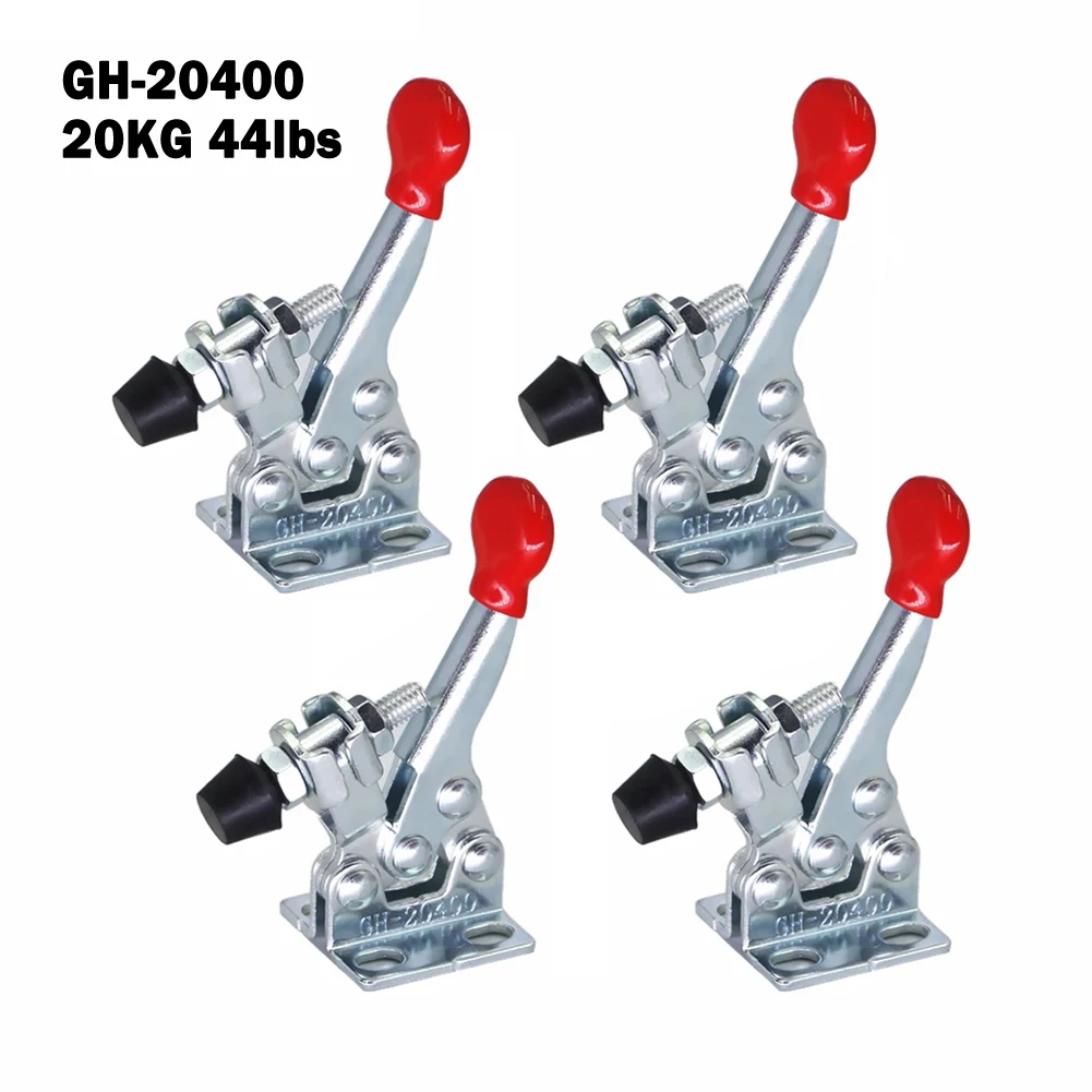 

GH-20400 Toggle Clamp Quick-Release Toggle Clamps Set Clamping Force 20KG Heavy Duty Horizontal Woodworking Hand Clip Tool