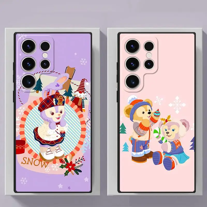 Чехол для телефона Disney Christmas StellaLou Duffy Samsung Galaxy S24 Ultra S23 S22 S21 Plus S20 FE Note 20 10Plus мягкий